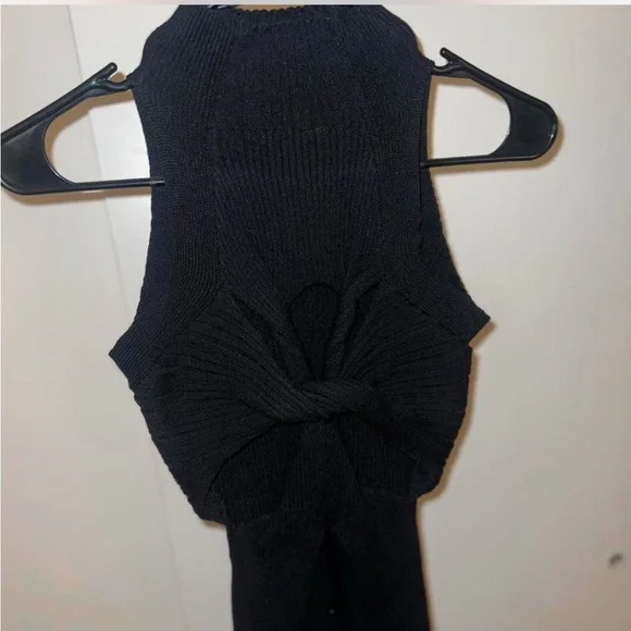 Black knitted top - Picture 3 of 3